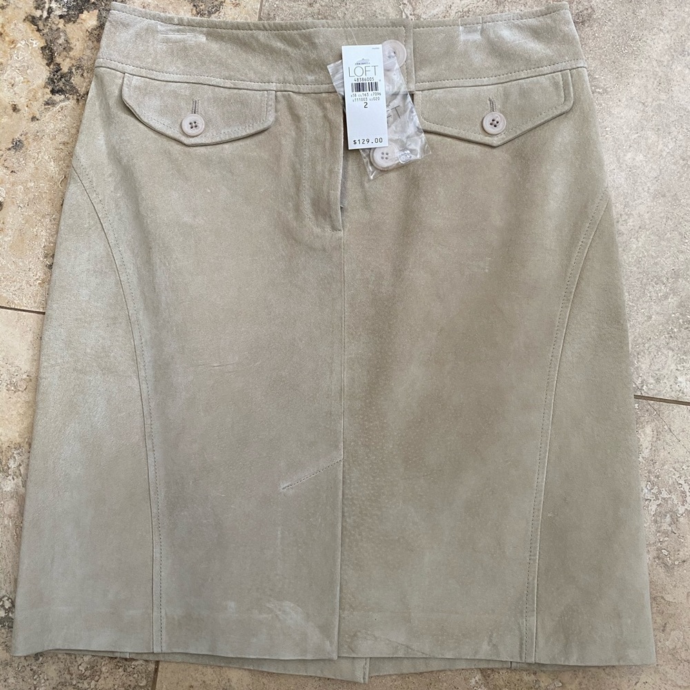 Ann Taylor Loft Leather Skirt